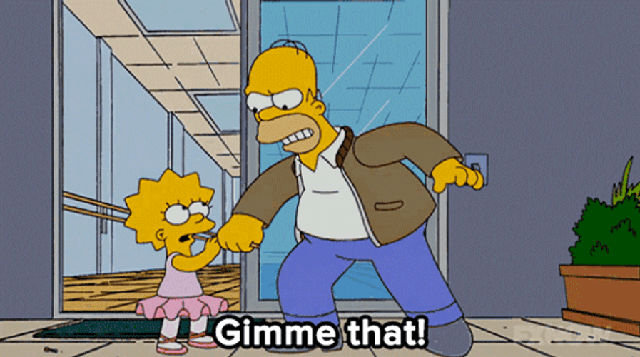 Homer Simpson Gimme That GIF