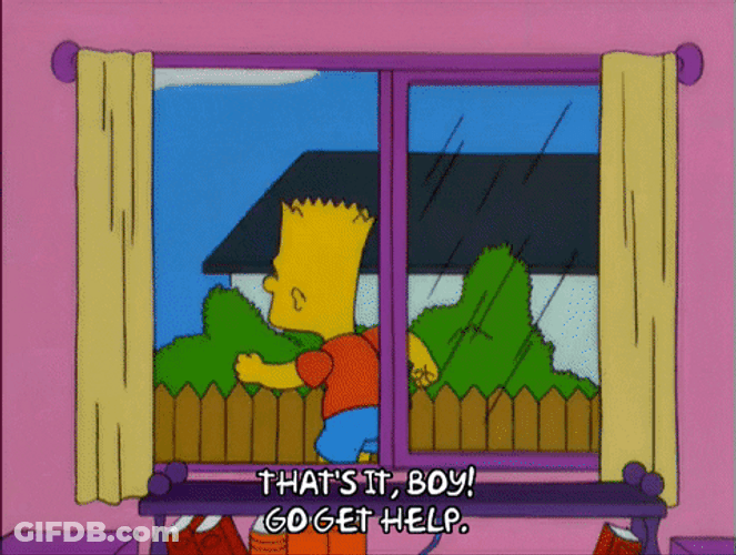 Homer Simpson Go Get Help GIF