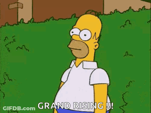Homer Simpson Grand Rising GIF