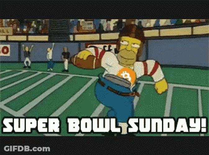 Homer Simpson Happy Super Bowl Sunday GIF