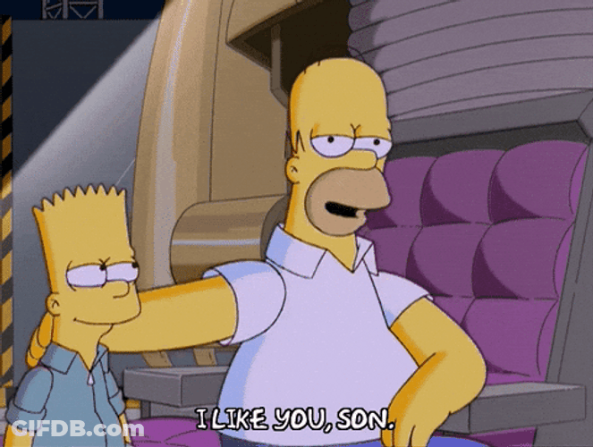 Homer Simpson Happy Valentines Day Son GIF