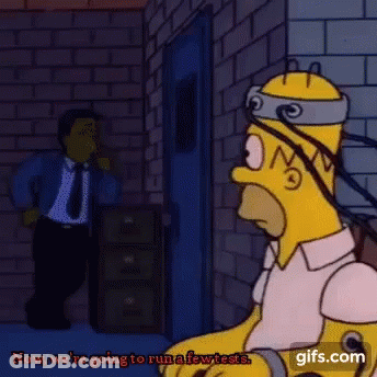 Homer Simpson Headband Saying Now We're Going GIF