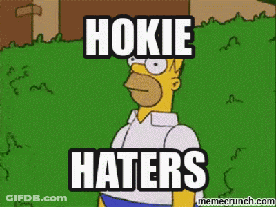 Homer Simpson Hokie Haters GIF