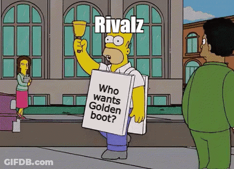 Homer Simpson Holding A Sign That Says Rivalz GIF