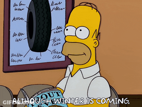 Homer Simpson Holding Magazine Saying Out GIF