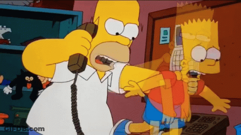 Homer Simpson Holding Pink Donut GIF