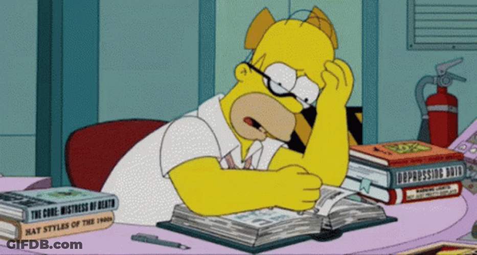 Homer Simpson How To Deal With Review Stress GIF