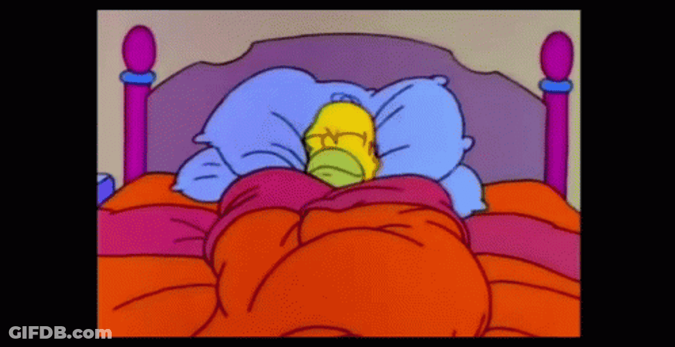 Homer Simpson In Bed GIF