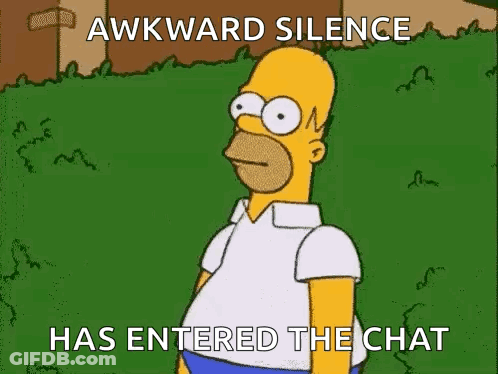 Homer Simpson In Field Awkward Silence GIF