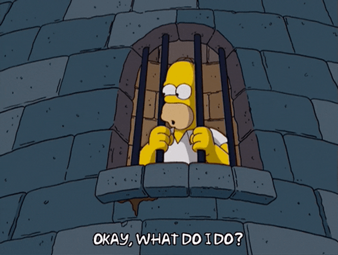 Homer Simpson In Jail GIF