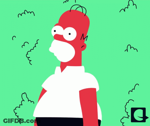 Homer Simpson In White Shirt GIF