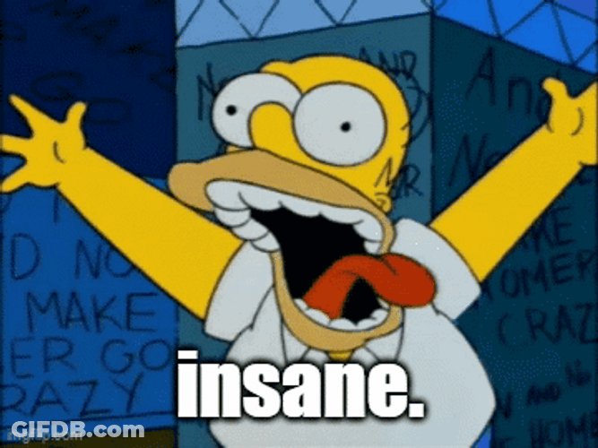Homer Simpson Insanity Tongue Out GIF
