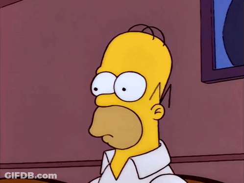Homer Simpson Cartoon Character With Big Nose GIF