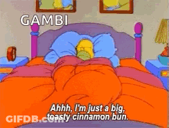 Homer Simpson Laying In Bed Gambi GIF