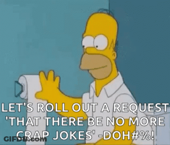 Homer Simpson Lets Roll Down The Tissue GIF