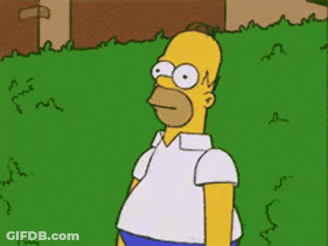 Homer Simpson Lurking GIF