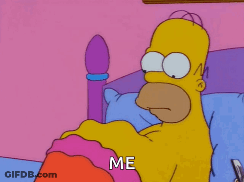Homer Simpson Lying In Bed With Me GIF