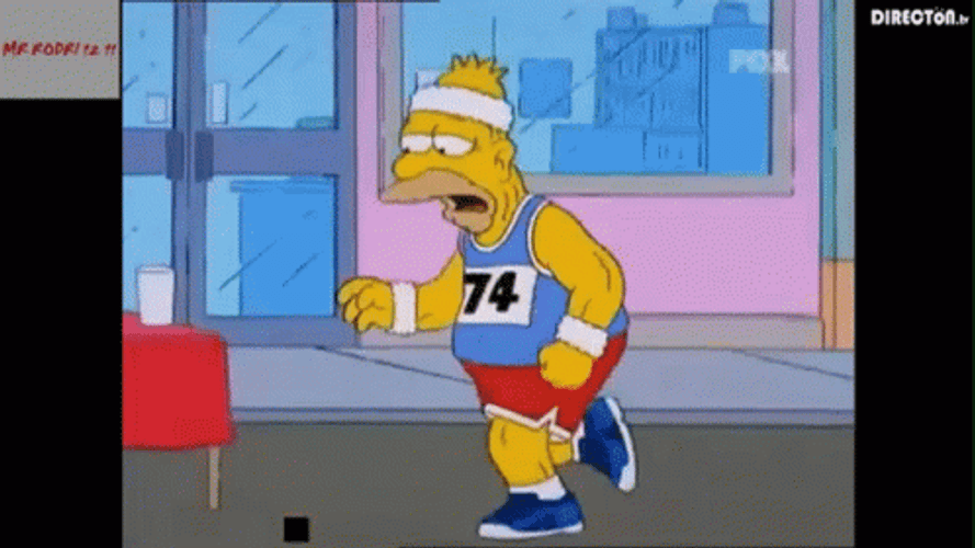 Homer Simpson Marathon GIF