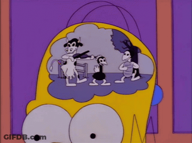 Homer Simpson Mind Distracted GIF