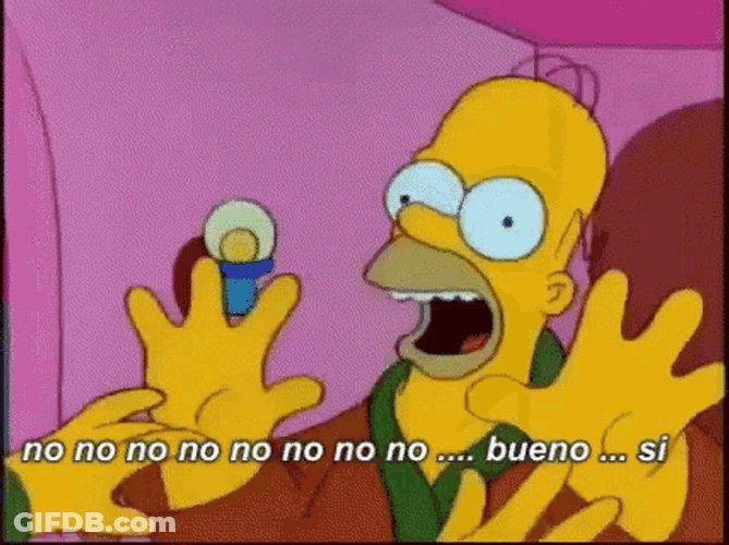 Homer Simpson No Bueno Si GIF