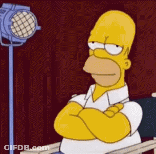Homer Simpson Nod Yes GIF