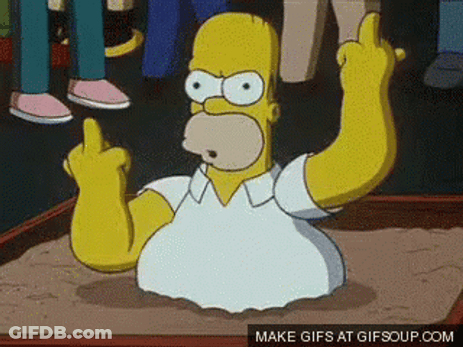 Homer Simpson On Quicksand GIF