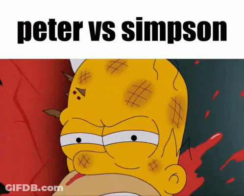 Homer Simpson Peter Vs Simpson GIF