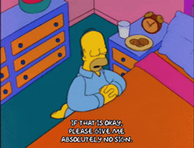 Homer Simpson Prayer GIF