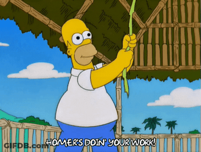 Homer Simpson Pulling Church Bell GIF
