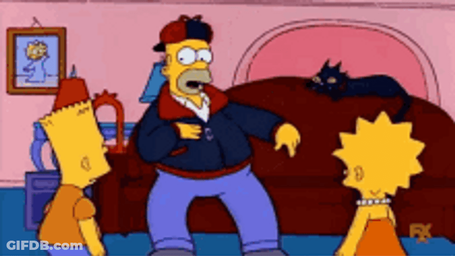 Homer Simpson Rap In The House GIF
