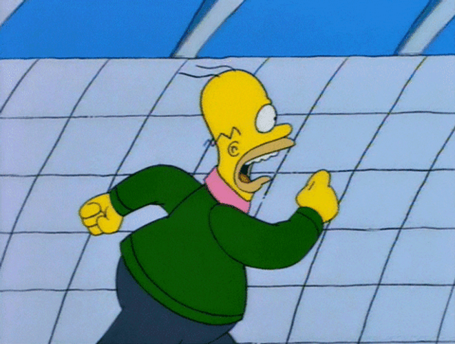 Homer Simpson Running Meme GIF