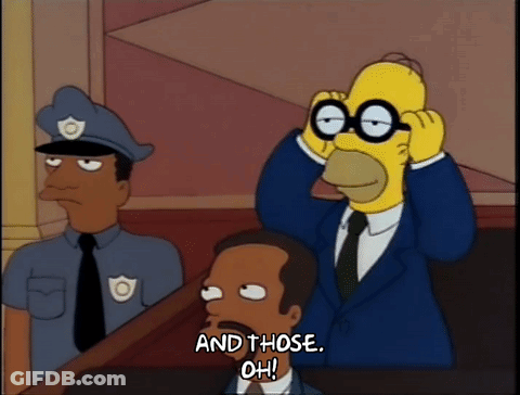 Homer Simpson Saying And Those Oh With Two Police GIF