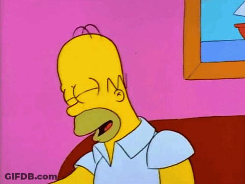 Homer Simpson Says It 'S Funny Coz It 'S True In A Cartoon GIF