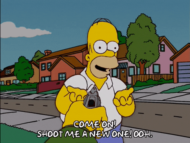 Homer Simpson Shoot Me GIF