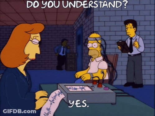 Homer Simpson Sitting At Table With Woman GIF