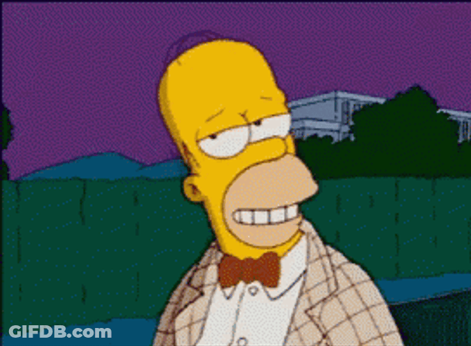 Homer Simpson Smiling GIF