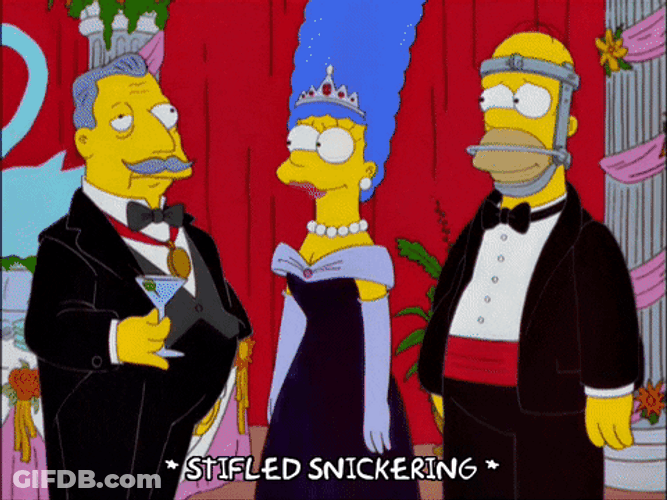 Homer Simpson Snickering GIF