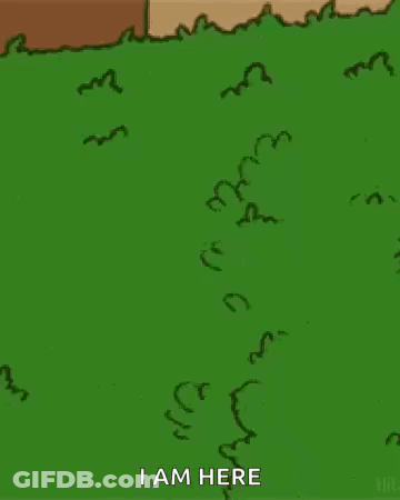 Homer Simpson Standing In Front Of Bush GIF