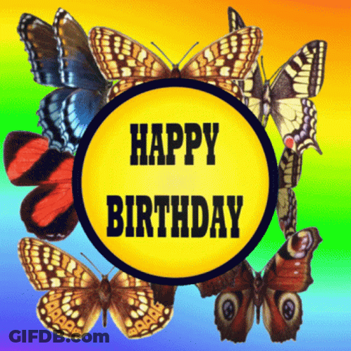 Homer Simpson Standing In Front Of Happy Birthday Sign GIF