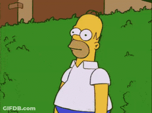 Homer Simpson Standing In Grass GIF