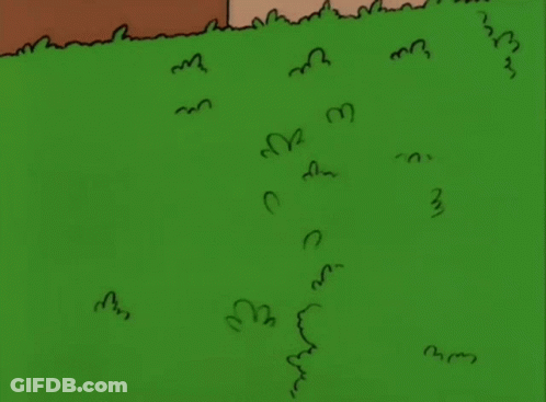 Homer Simpson Standing In Grass Saying Hello GIF