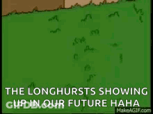 Homer Simpson Standing In Grass The Longhursts Showing Up In Our Future Haha GIF