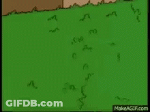 Homer Simpson Standing In Grassy Field GIF