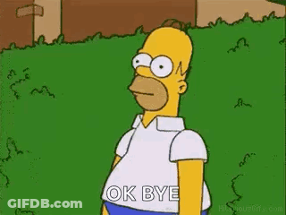 Homer Simpson Standing In Grassy Field GIF