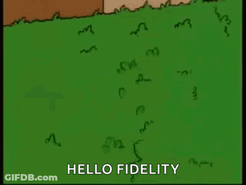 Homer Simpson Standing In Grassy Field Saying Hello Fidelity GIF