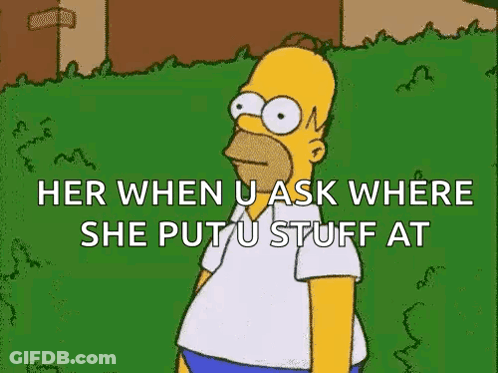 Homer Simpson Talking In Grass Field GIF