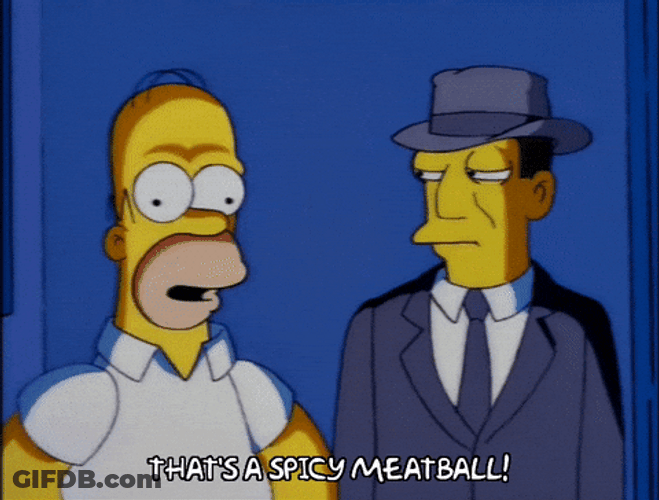 Homer Simpson Thats A Spicy Meatball GIF