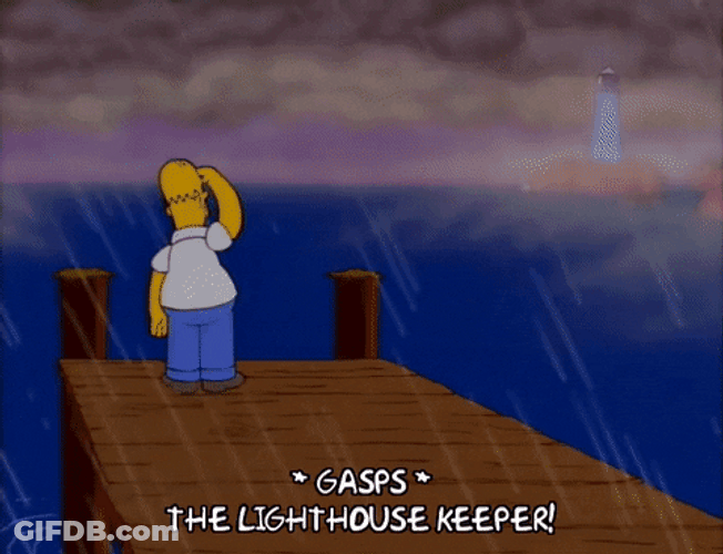 Homer Simpson The Lighthouse Keeper GIF