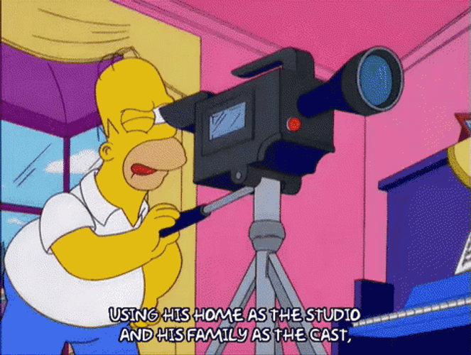 Homer Simpson Video Making GIF