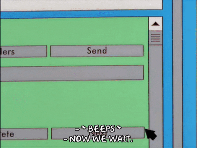 Homer Simpson Wait To Sent His File GIF